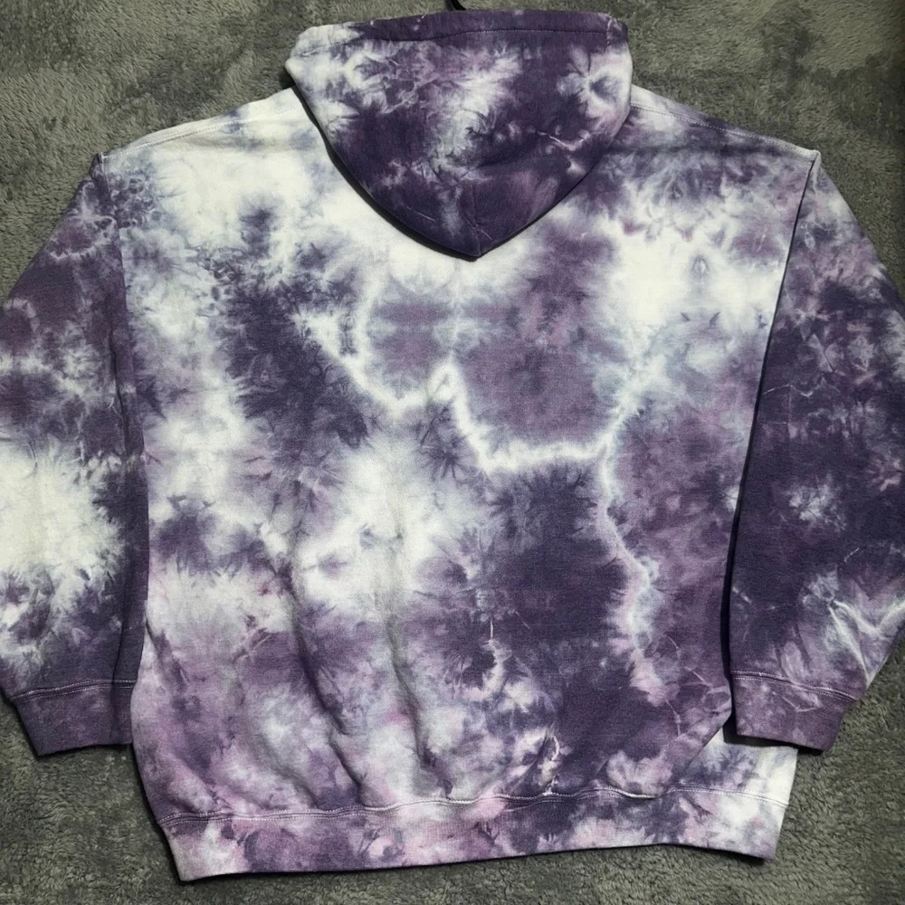 Popular Poison Legendary Mt. Fuji Tie-Dye Hoodie Purple White 2XL Japan Streetwe - Picture 8 of 9